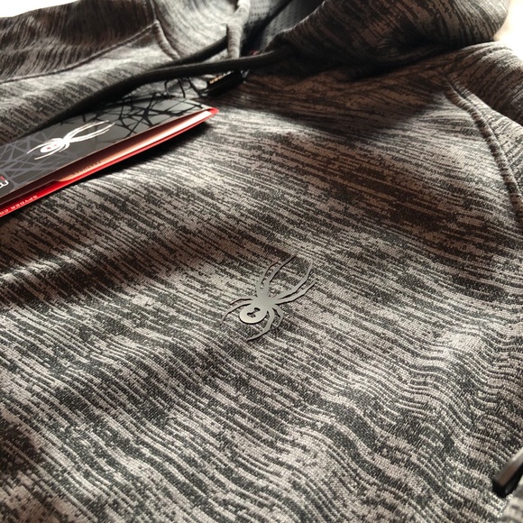 NWT Spyder Active PullOver Sweater With Hoodie - Picture 7 of 11